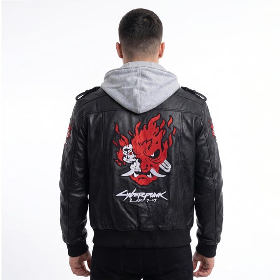 Samurai Jacket With Removable Hood, Cyberpunk 2077 Jacket, Men