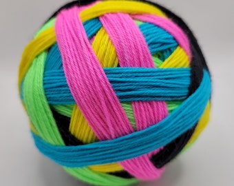 Self-striping sock yarn - "Spotlight" - Hand-dyed to order