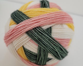 Self-striping sock yarn - Rose Garden - Hand-dyed to order