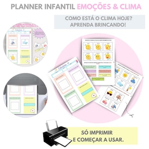 Cartões de Emoções para Crianças | Arquivo Digital PDF | Educação Socioemocional I Quadro do Clima Infantil | Atividade Educativa
