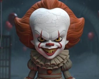 Pennywise Chibi 3D Print File | Horror Collectible Model (Digital Download)