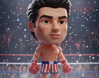 Rocky Balboa Chibi 3D Print File | Movie Sculpture (Digital Download)