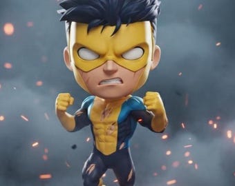 Invincible Chibi Figure 3D Print File | Mark Grayson STL (Digital Download)