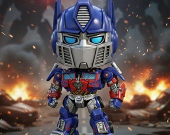 Optimus Prime Chibi 3D Printable Figure | Collectible Robot Model (STL, OBJ, FBX Files)