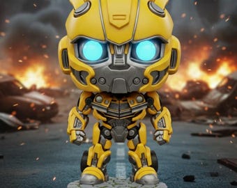 Bumblebee Chibi 3D Print File | Collectible Robot Model (Digital Download)