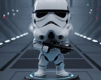 Stormtrooper Chibi 3D Print File | Star Wars Collectible (STL, OBJ, FBX)
