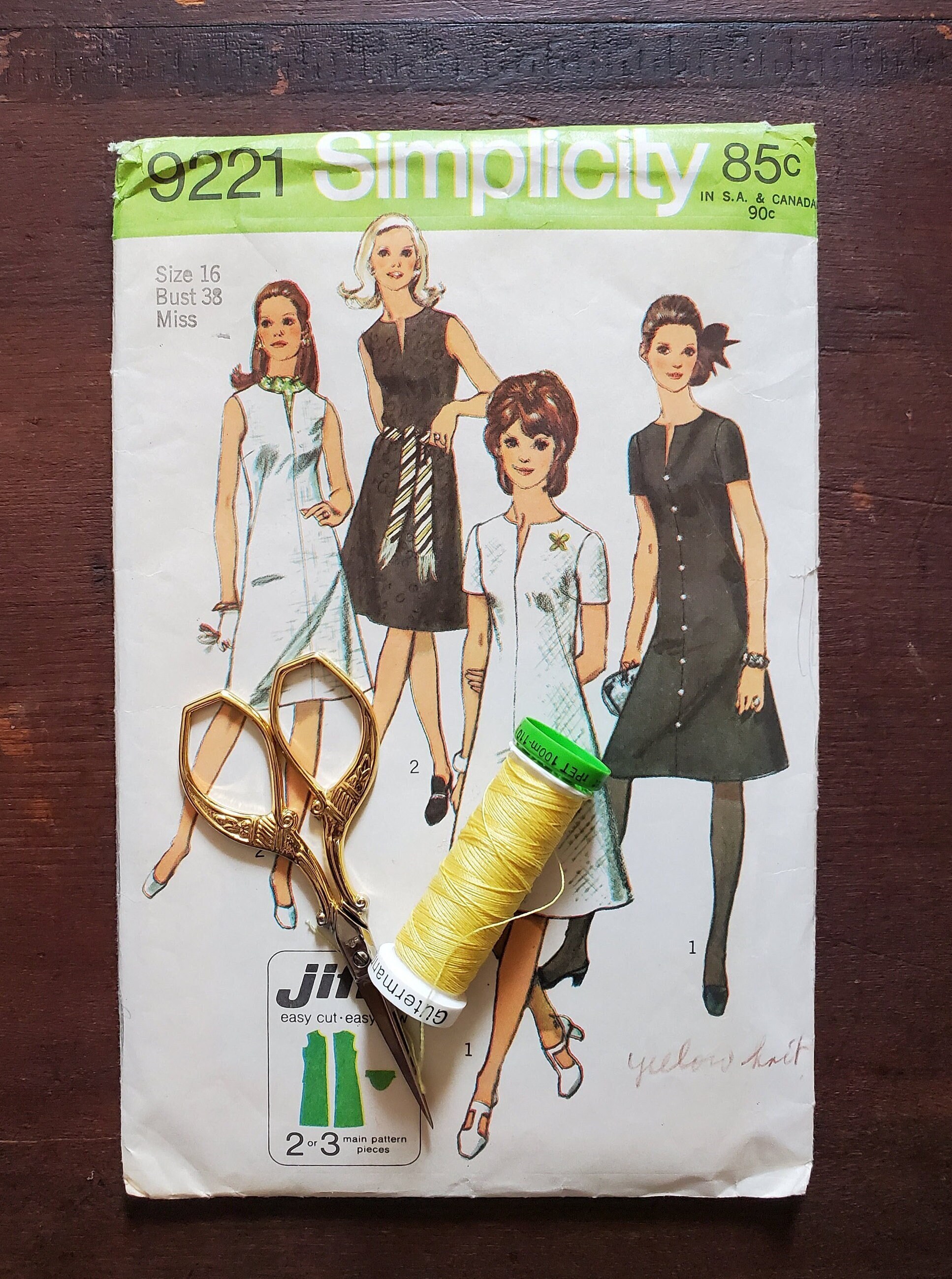 a line dress pattern simplicity Simplicity 7078 Princess line dress