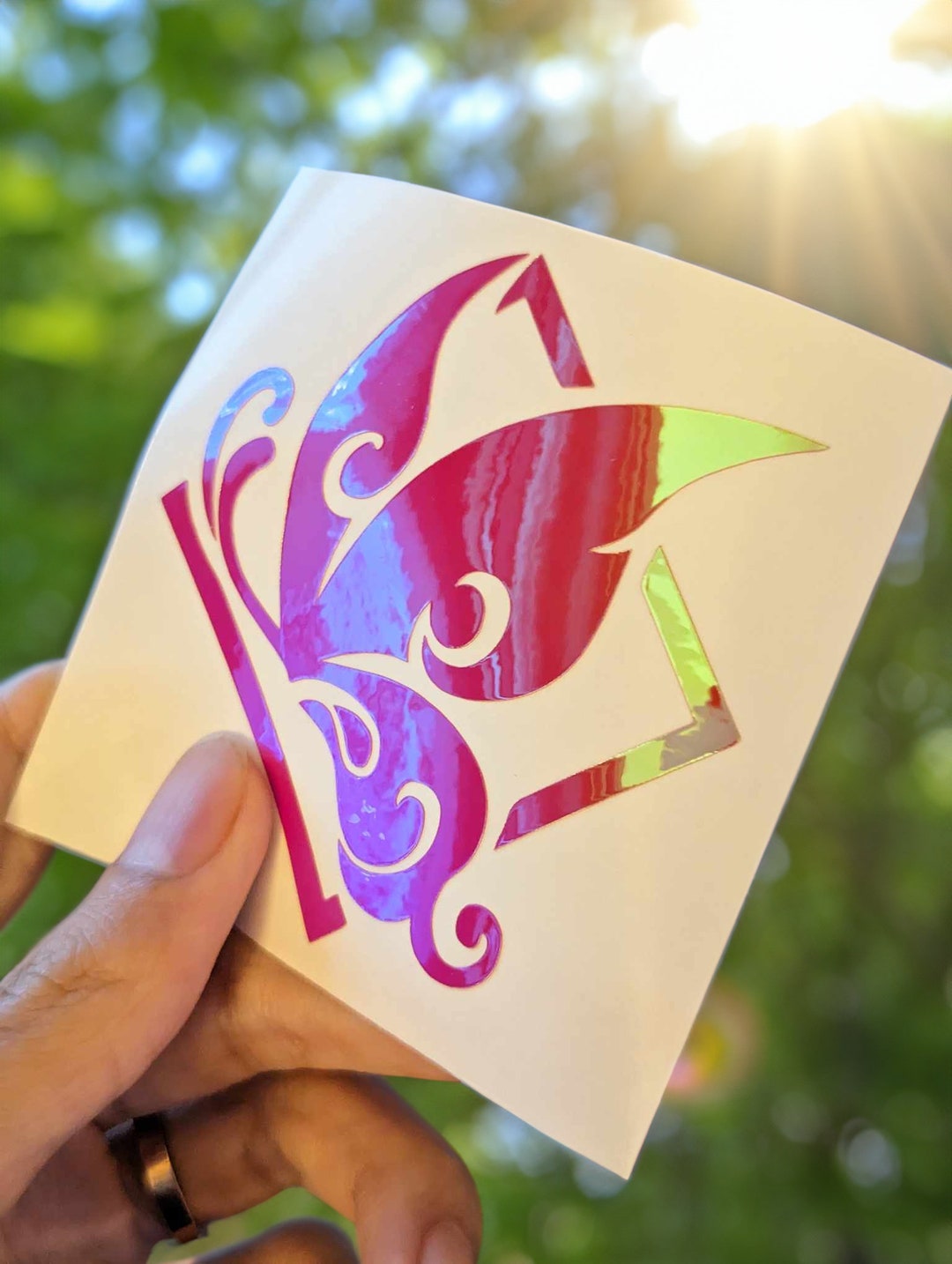 Genshin Impact Hu Tao Papilio Charontis Vinyl Decal Sticker for Cars