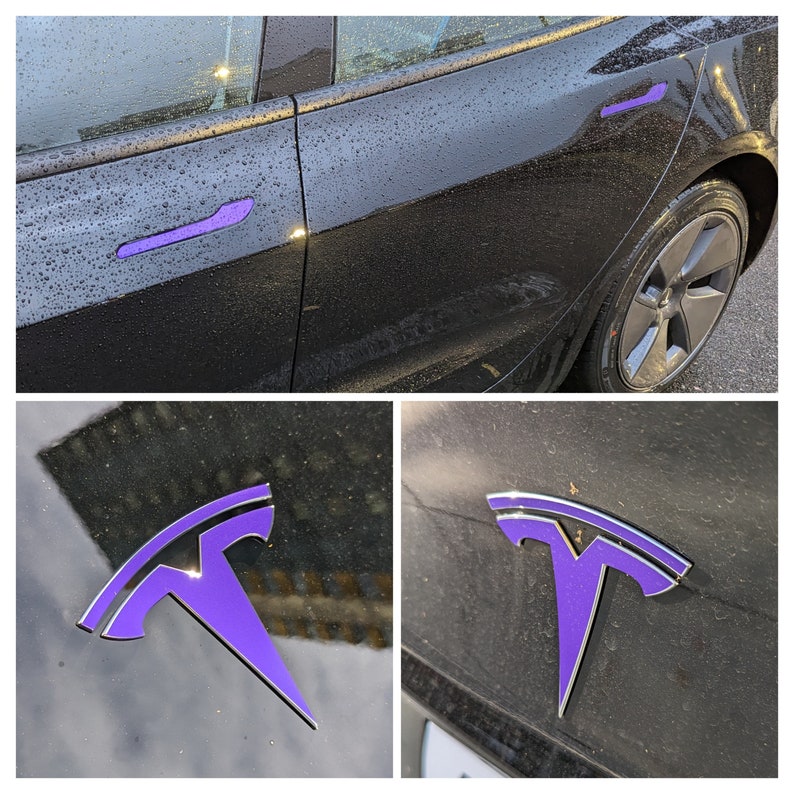 Tesla Model 3/Y Door Handles Decal Vinyl Wrap 6PCS Frunk - Etsy