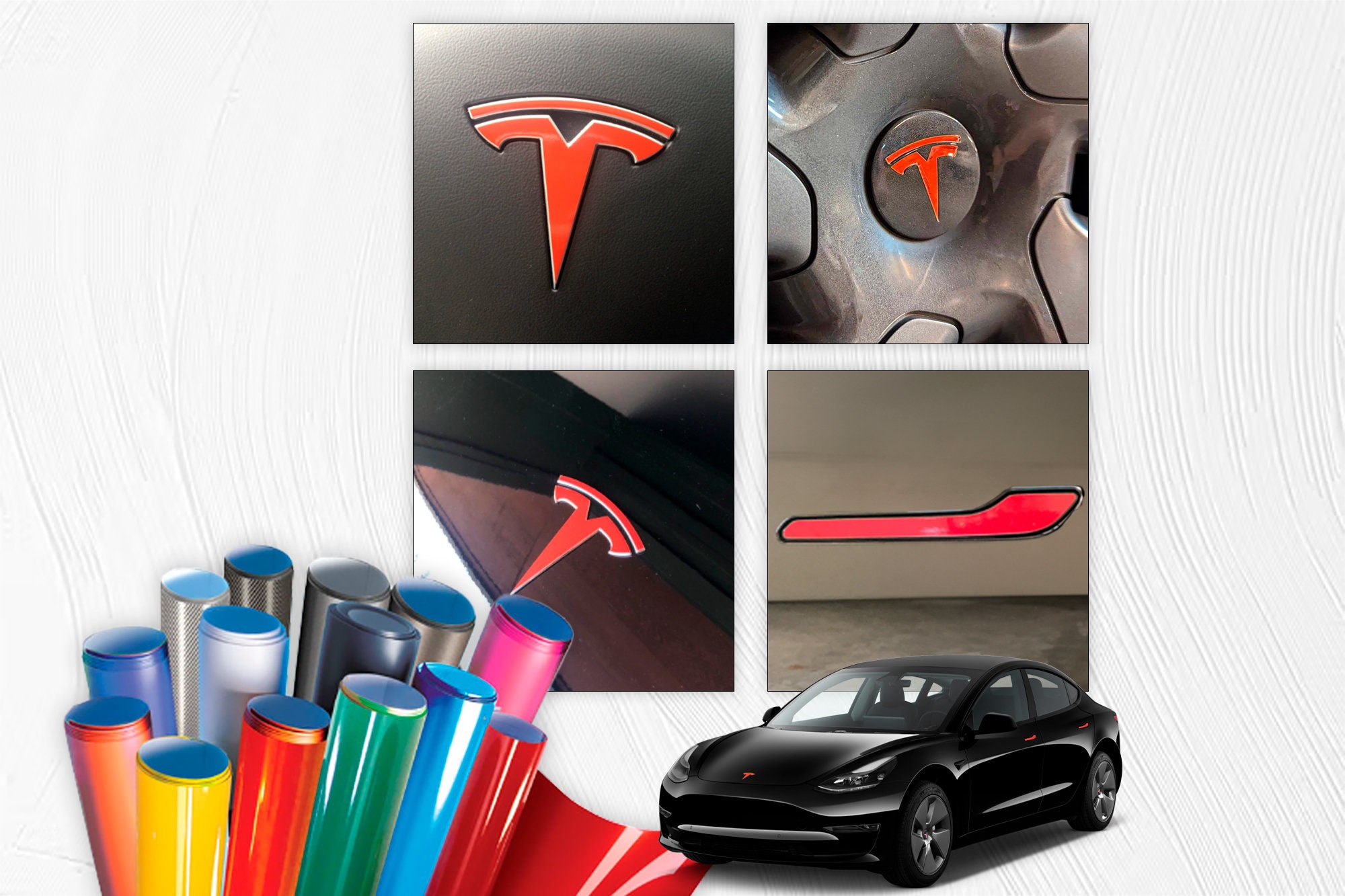 Tesla Grille Model 3 Model Y Aufkleber Aufkleber Exterieur Zubehör Model S  Style - .de