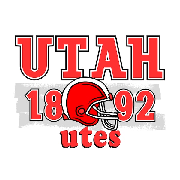 Vintage Utah Utes Logo SVG