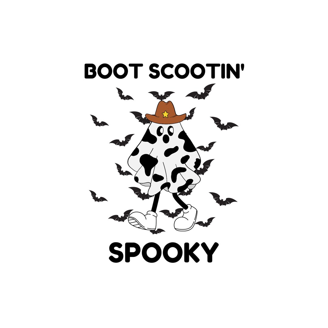 Boot Scootin Spooky Cowboy Ghost SVG Halloween Svg Cowboy - Etsy