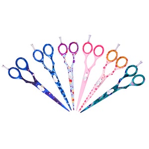 Razor Edge Hair Cutting Scissors - J2 Japanese Stainless Steel Scissors/Shears - Fine Adjustment Tension Screw, 6.5&quot;
