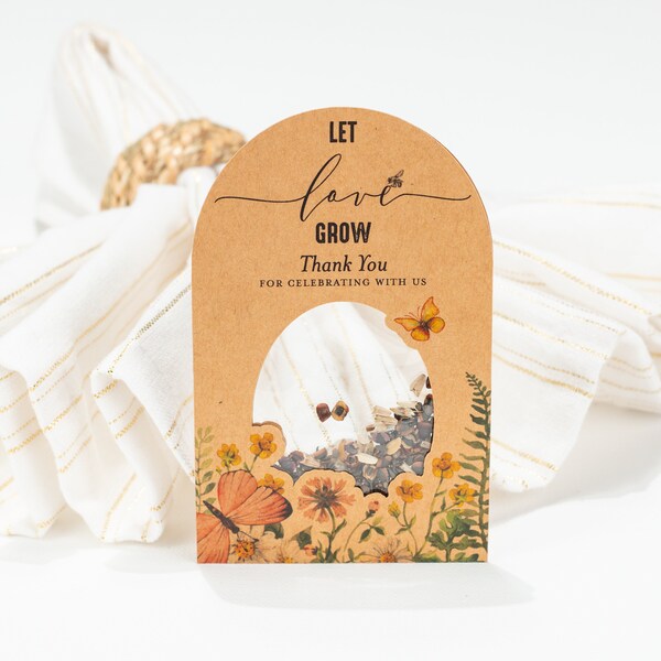 Flower Seed Wedding Favors Etsy