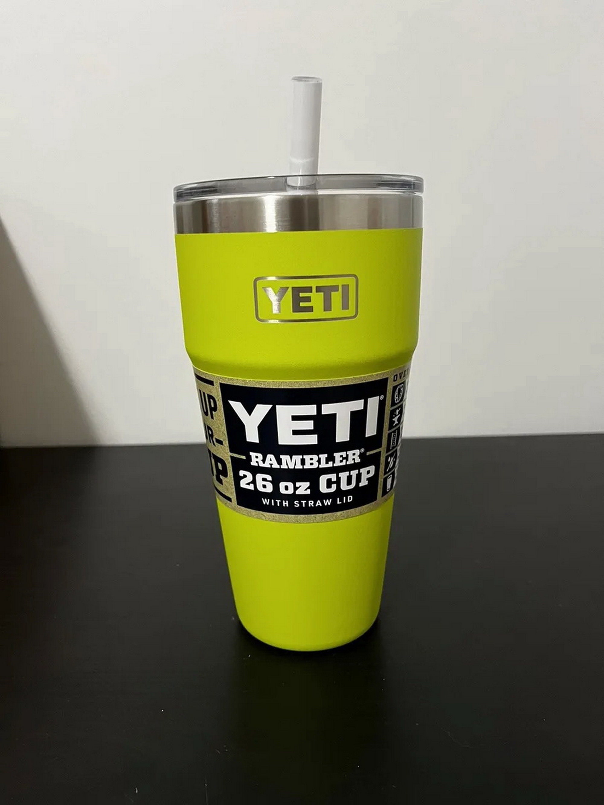 Canopy Green YETI RAMBLER 26oz STACKABLE CUP w/STRAW LID