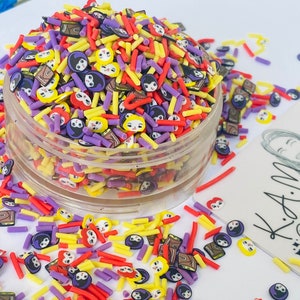 Fette di pasta polimerica Witch Sisters\Cosparsioni\Hocus\Halloween\Personaggi horror\Bicchieri\argilla\film\globo di neve\finta cottura\Aggiungi slime