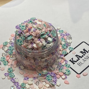 Zeemeermin van de zee polymeerklei plakjes \hagelslag\polymeerklei\grillig\slijmadditieven\tumblers\sneeuwbol\Seashells\Faux Baking\Ocean