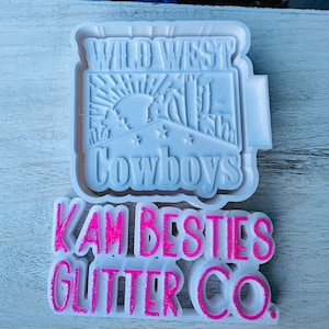 Wild West Cowboys Car Freshie Silicone mold, Molds for Freshies, Aroma Beads Mold, Silicone Freshie Mold, Western