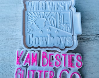 Wild West Cowboys Car Freshie Silicone mold, Molds for Freshies, Aroma Beads Mold, Silicone Freshie Mold, Western