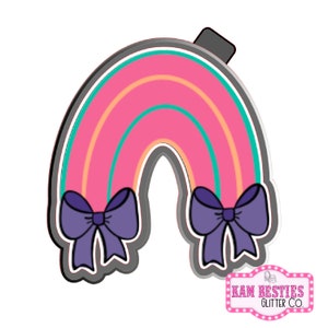 Bow Rainbow Car Freshie Silicone mold, Molds for Freshies, Aroma Beads Mold, Silicone Freshie Mold, Rainbows