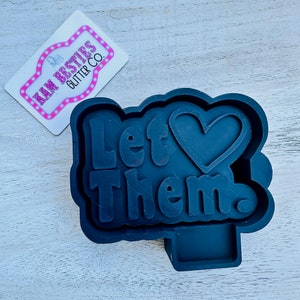 Let Them Car Freshie Silicone mold, Molds for Freshies, Aroma Beads Mold, Silicone Freshie Mold, Inspirational