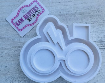 Stampo in silicone Wizard Car Freshie, stampi per Freshie, stampo per perline aromatiche, stampo in silicone Freshie, stampi per Freshie con clip di sfiato
