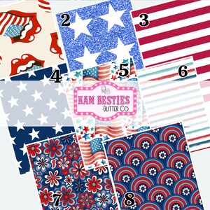 Americana, vinyle à motifs imprimé, feuille adhésive permanente, feuilles de vinyle à motifs, emballage pour verre, vinyle à monter soi-même Cricut, Amérique, étoiles et rayures