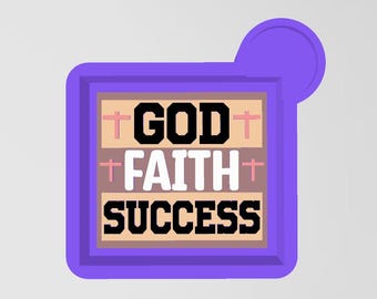 God Faith Success fullstora formar för Freshies, Arompärlform, Silikon Freshie-form, Bästsäljare
