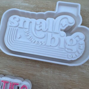 Small Business Big Dreams Car Freshie Silicone mold, Molds for Freshies, Aroma Beads Mold, Silicone Freshie Mold