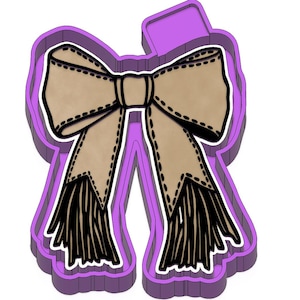 Bow Fringe, Western Freshie Silicone mold, Molds for Freshies, Aroma Beads Mold, Silicone Freshie Mold, Inspirational