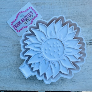 Sunflower Freshie Silicone mold, Molds for Freshies, Aroma Beads Mold, Silicone Freshie Mold, Vent Clip freshie molds