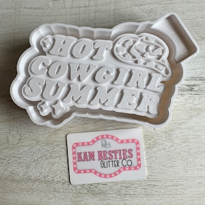 Hot Cowgirl Summer Car Freshie Silicone mold, Molds for Freshies, Aroma Beads Mold, Silicone Freshie Mold, Western, Cowboy Hat