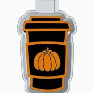 Pumpkin coffee Car Freshie Silicone mold, Molds for Freshies, Aroma Beads Mold, Silicone Freshie Mold, Funny Mold,