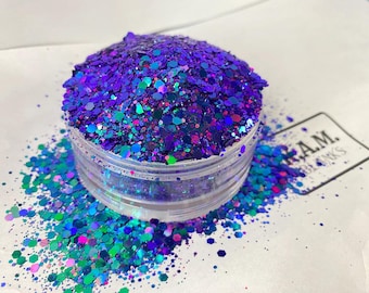 Kim Chunky glitter for crafts 2oz Polyester Glitter Shaker Bottle Chunky  | Solvent-Resistant & Epoxy Safe | Kam Besties