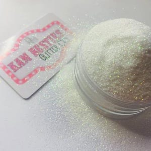 Bouteille shaker pailletée en polyester, 2 oz, opale dorée, 0,008 | Résistant aux solvants et sans danger pour l'époxyde | Kam Besties
