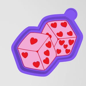 Dice  Trending Car Freshie Silicone mold, Molds for Freshies, Aroma Beads Mold, Silicone Freshie Mold,Inspirational Vent