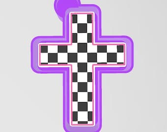 Checkered  Cross bows full size Molds for Freshies, Aroma Beads Mold, Silicone Freshie Mold, Best Seller