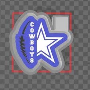 Football Dallas full size Molds for Freshies, Aroma Beads Mold, Silicone Freshie Mold, Best Seller