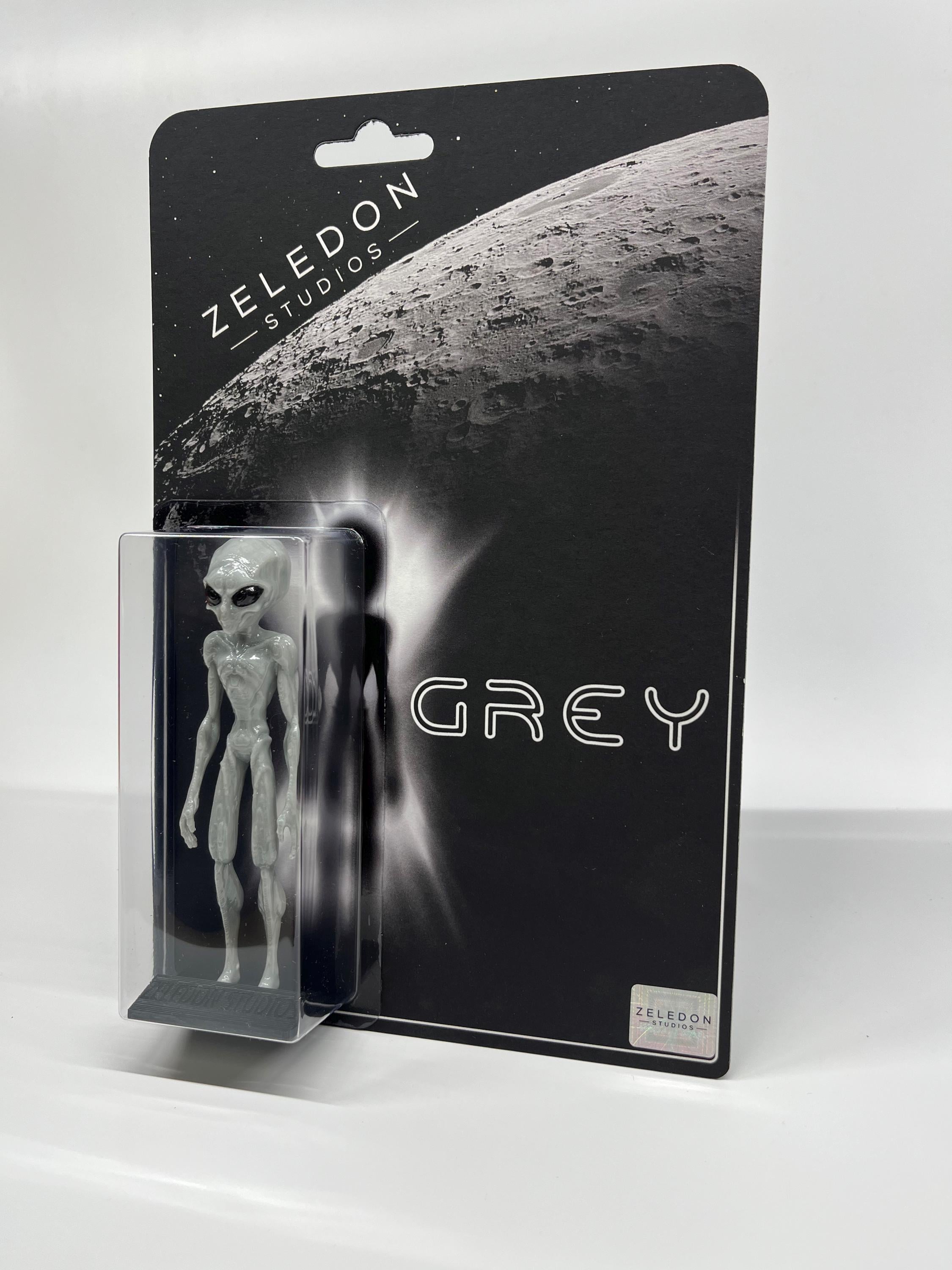 Grey Alien Figure – Handmade Extraterrestrial Collectible W/ Card Grey Alien Figure – Handmade Extraterrestrial Collectible W/ Card
