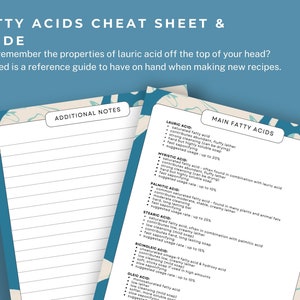 Soap Making Journal, Soap Making Recipe, Soap Making Cheat Sheet, Soap