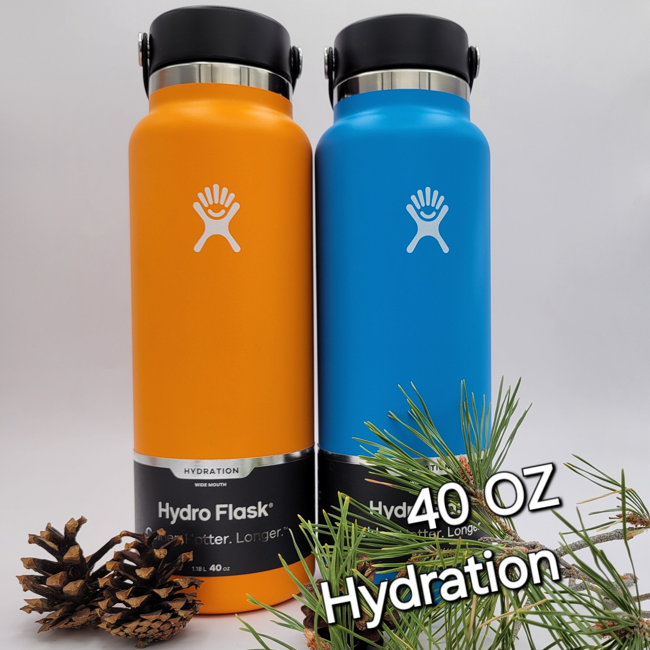 Custom Laser Engraved Hydro Flask Wide Mouth Hydration Water Bottle