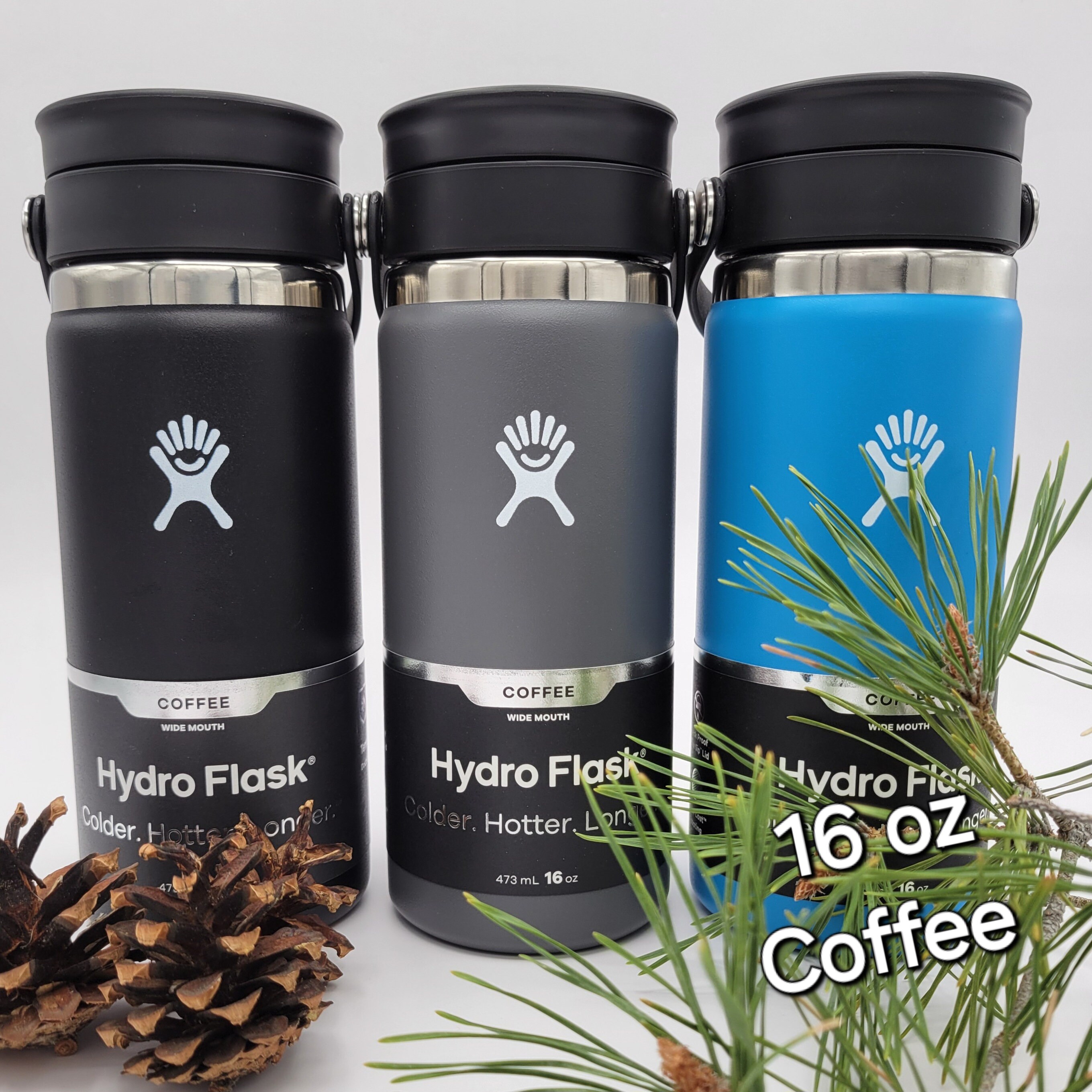 Custom Laser Engraved Hydro Flask Wide Mouth Hydration Water Bottle
