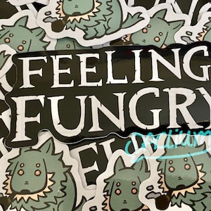 Fear and Hunger label/moonless stickers