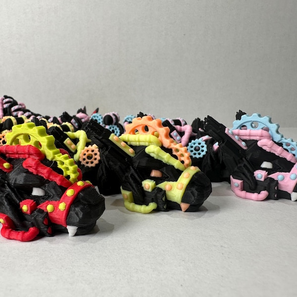 3D Printed Articulating Steampunk Dragon – Poseable Mechanical Fantasy Decor