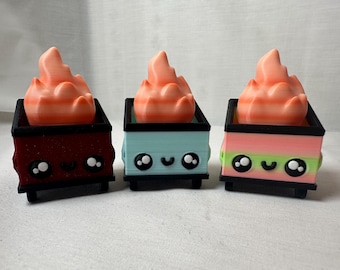 3D Printed Dumpster Fire Clicker Fidget