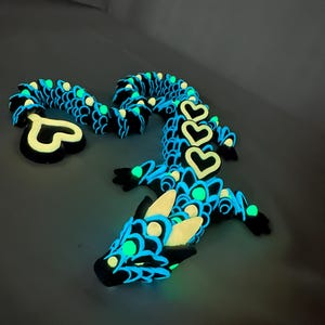 3D Printed Heart Cookie Dragon Decorative Figurine