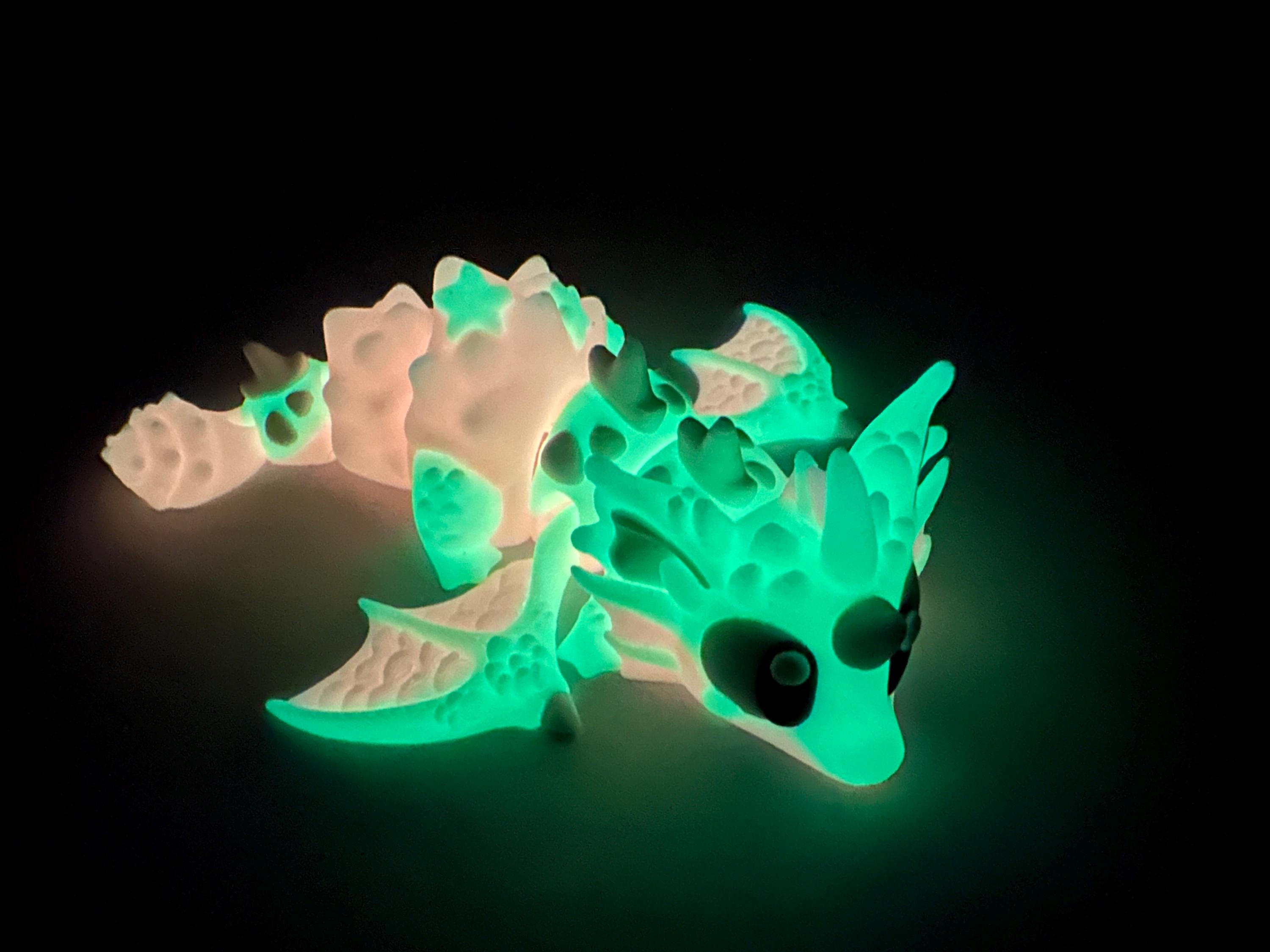 Shell Dragn 3D Printed Magnetic Baby Sea Shell Dragon – Poseable Articulated Ocean ...
