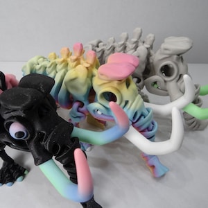 Articulated Mammoth Skeleton – 3D Printed Ice Age Fossil Display Piece