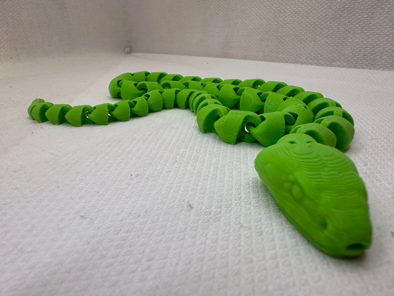 3D Printed Articulated Snake, Fidget Toy Etsy