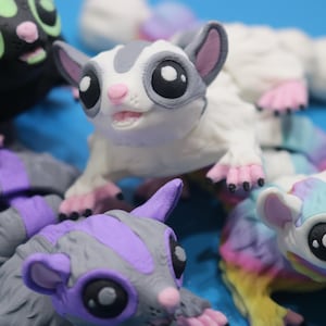 3D Printed Articulating Magnetic Sugar Glider: Poseable Animal Gift